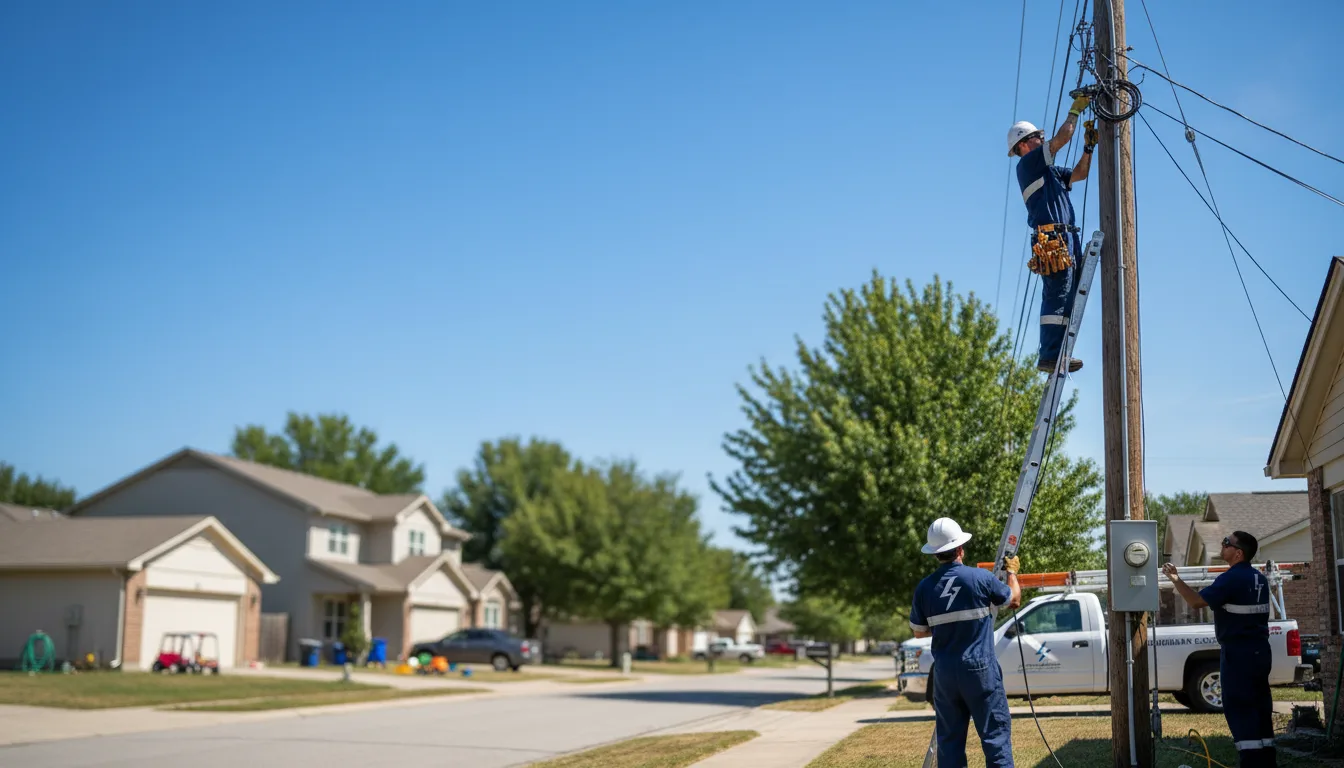 Residential electrician providing installation services in Center City, MN